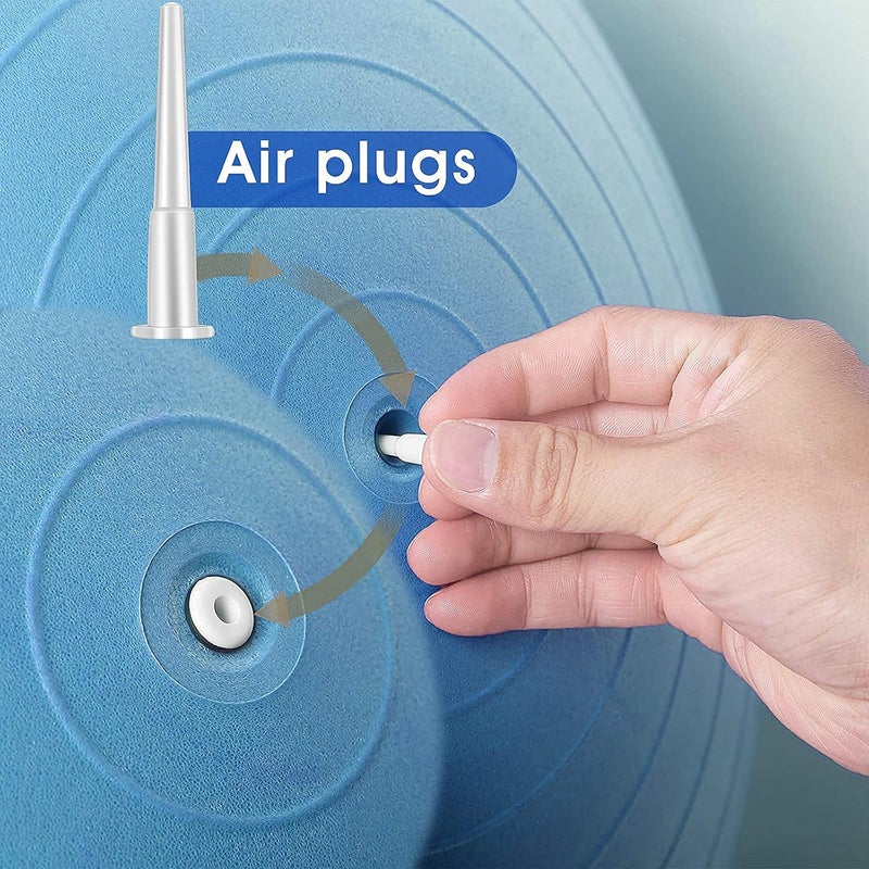 Aster طقم محول سدادة هواء كرة اليوغا، طقم استبدال سدادة كرة التمرين - Image 3